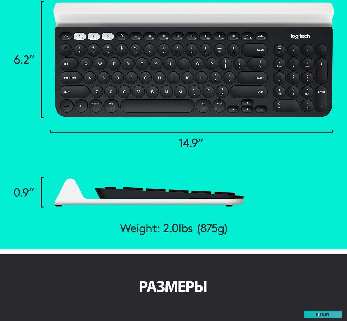 Клавиатура Logitech K780 Multi-Device Wireless Keyboard [920-008043]