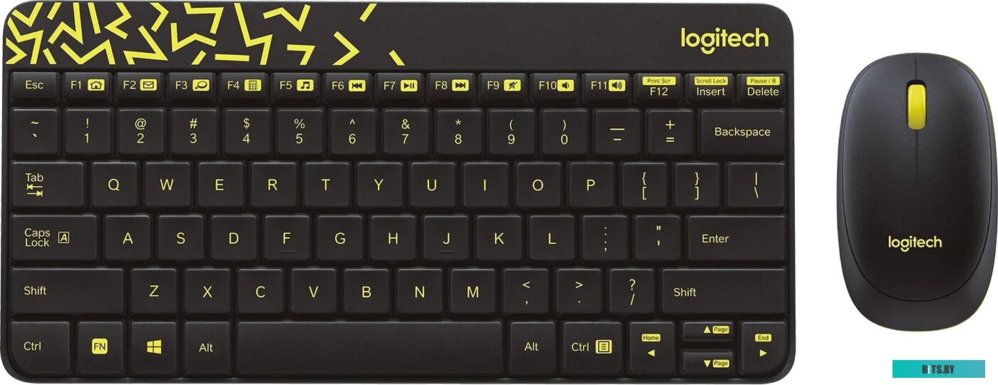 Комплект (мышь + клавиатура) Logitech MK240 Nano (черный)