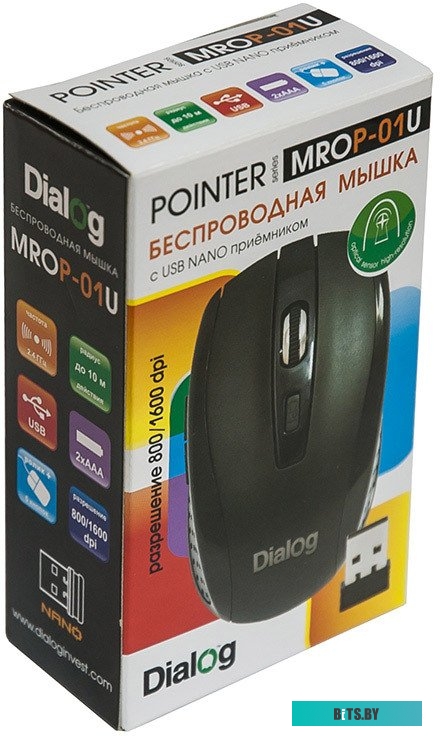 Мышь Dialog Pointer Optical RF MROP-01U