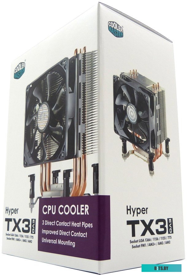 Cooler Master Hyper TX3 EVO (RR-TX3E-22PK-R1) (1156/775/FM1/AM3/AM2)