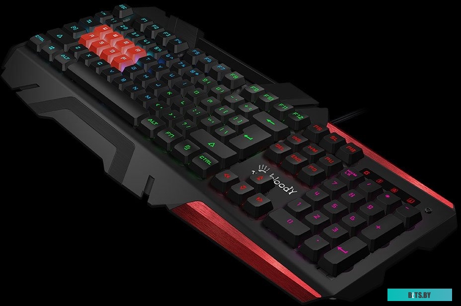 Клавиатура A4Tech Bloody B3590R (черный/красный)