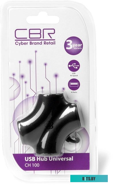 USB-хаб CBR CH 100 Black