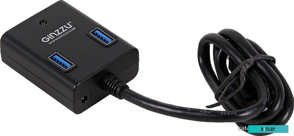 Хаб USB GR-384UAB GINZZU USB 3.0 4 port + adapter
