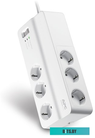 Сетевой фильтр APC Essential SurgeArrest 6 розеток, белый (PM6-RS)
