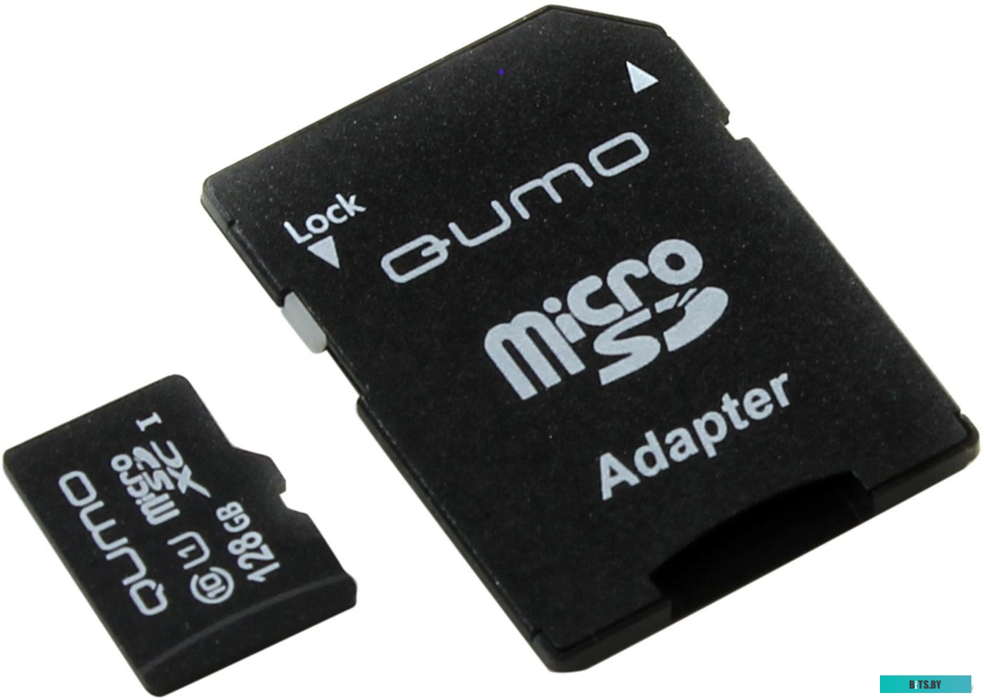 Карта памяти Qumo QM128GMICSDXC10U1 microSDXC 128GB + адаптер