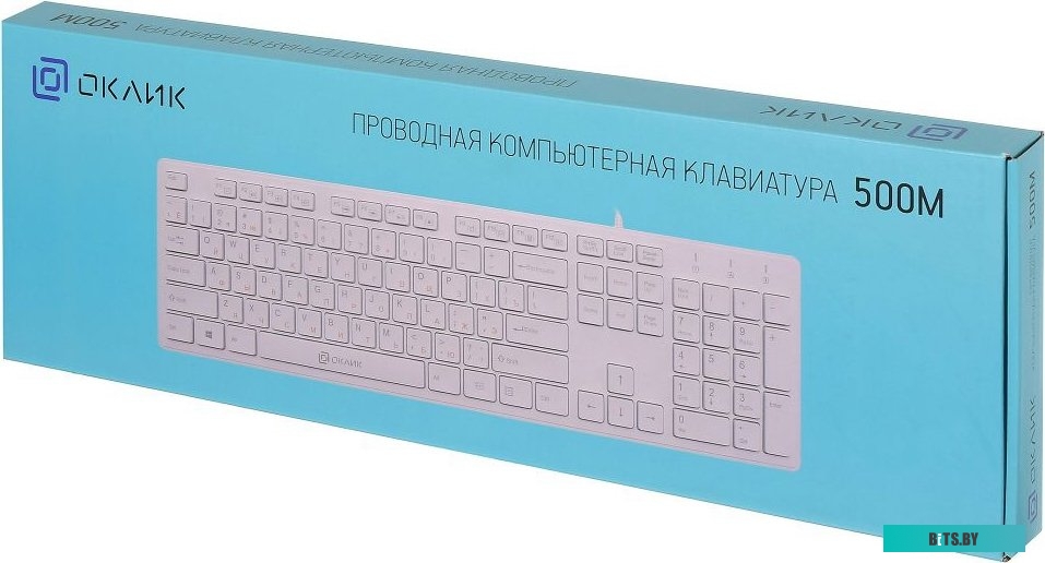 Клавиатура Oklick 500M (белый) <1061586>