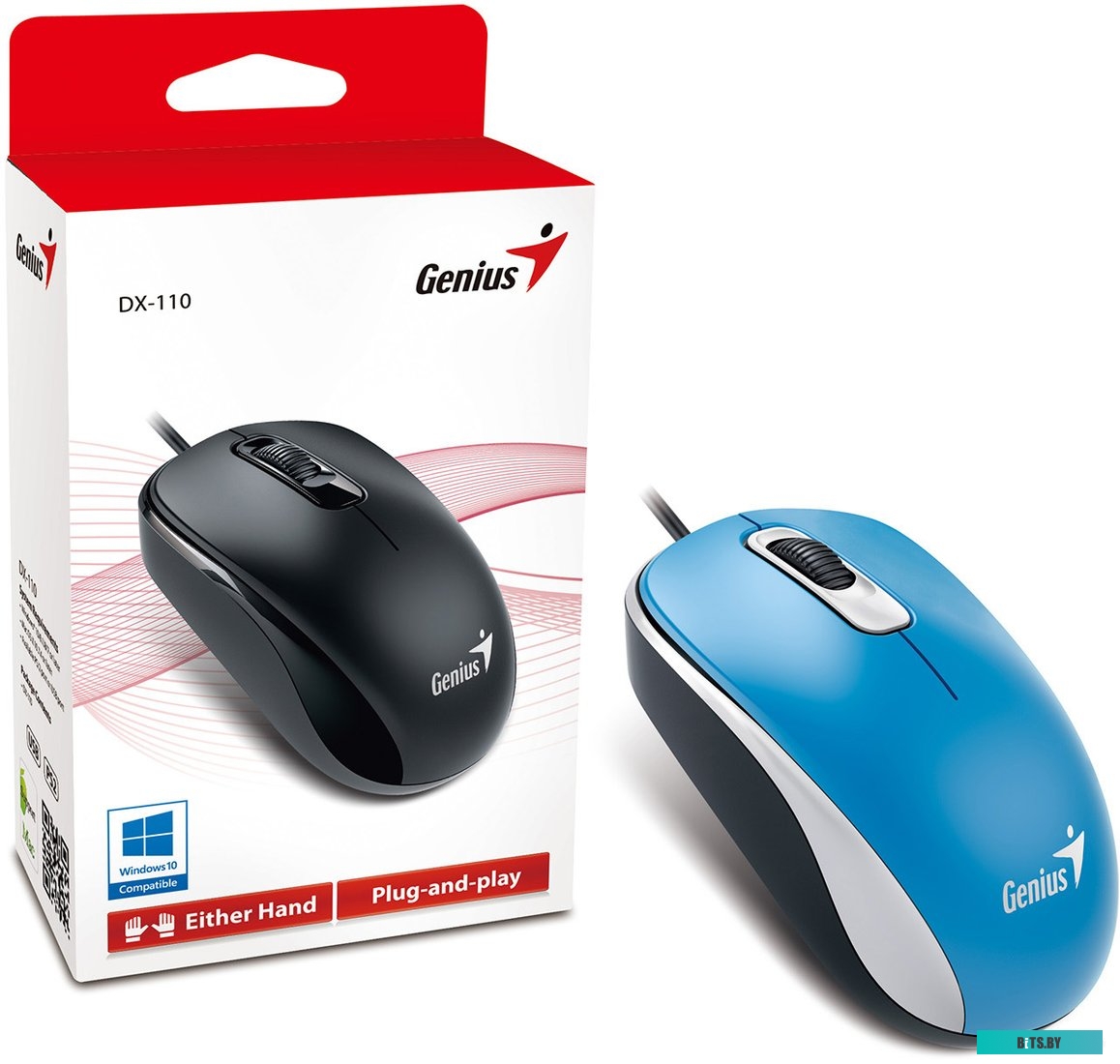 Мышь Genius DX-110 (голубой)