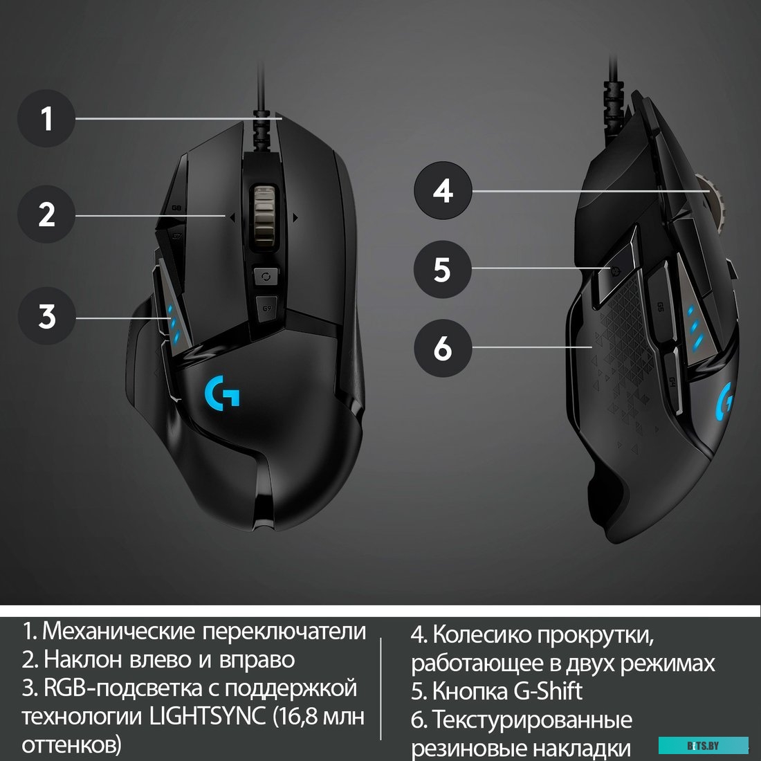 Мышь Logitech G502 Hero <910-005470>
