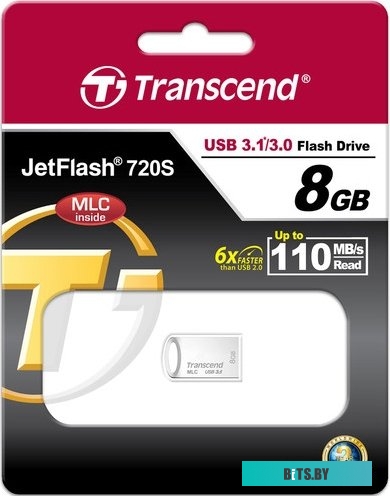 USB накопитель (Флешка) Transcend JetFlash 720 8GB <TS8GJF720S>