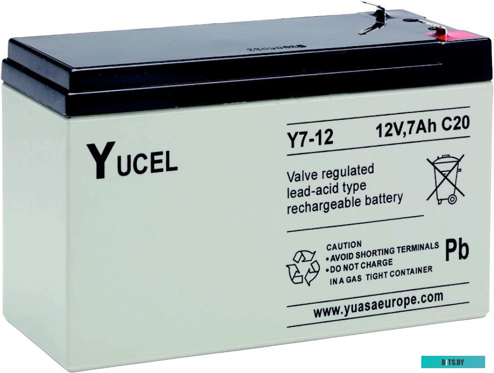 Аккумулятор для ИБП Yuasa Yucel Y7-12 (12В/7 А·ч)
