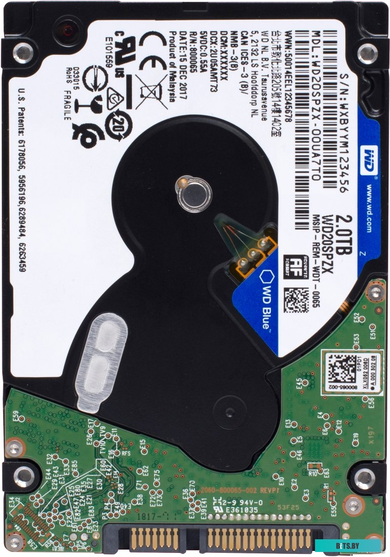 Жесткий диск WD Blue Mobile 2TB WD20SPZX