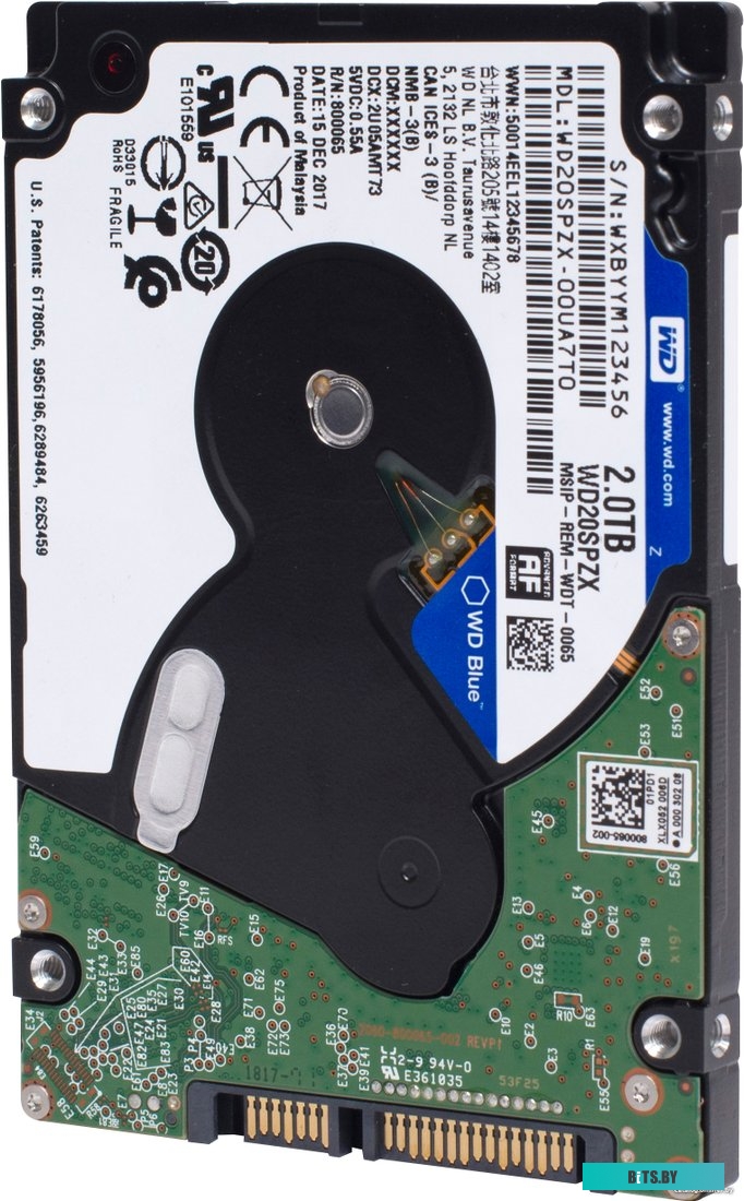 Жесткий диск WD Blue Mobile 2TB WD20SPZX