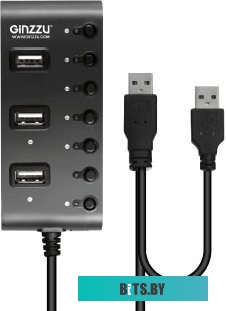 USB-хаб Ginzzu GR-487UAB