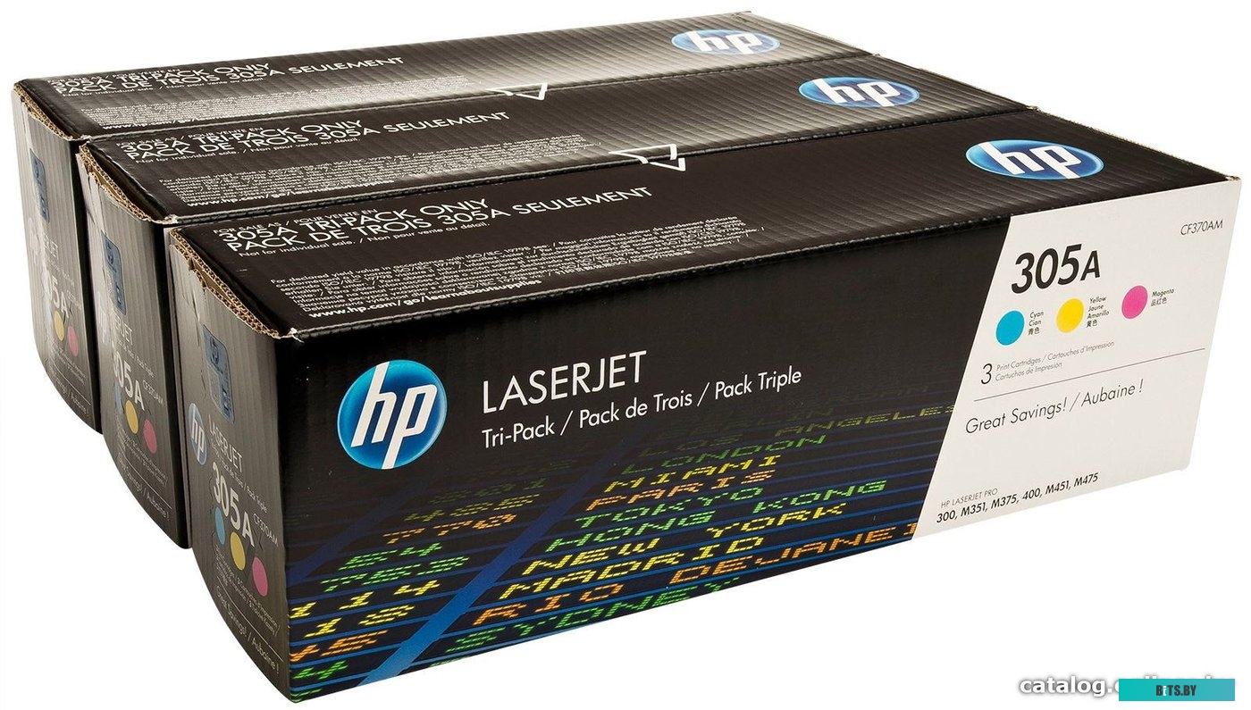 Картридж HP 305A 3-pack (CF370AM)