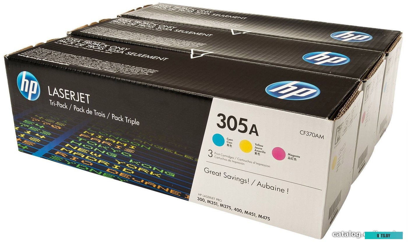 Картридж HP 305A 3-pack (CF370AM)