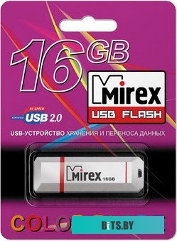 USB накопитель (Флешка) Mirex KNIGHT WHITE 16GB (13600-FMUKWH16)