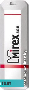 USB накопитель (Флешка) Mirex KNIGHT WHITE 8GB (13600-FMUKWH08)