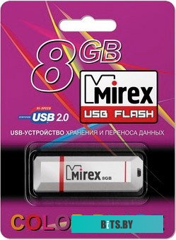 USB накопитель (Флешка) Mirex KNIGHT WHITE 8GB (13600-FMUKWH08)