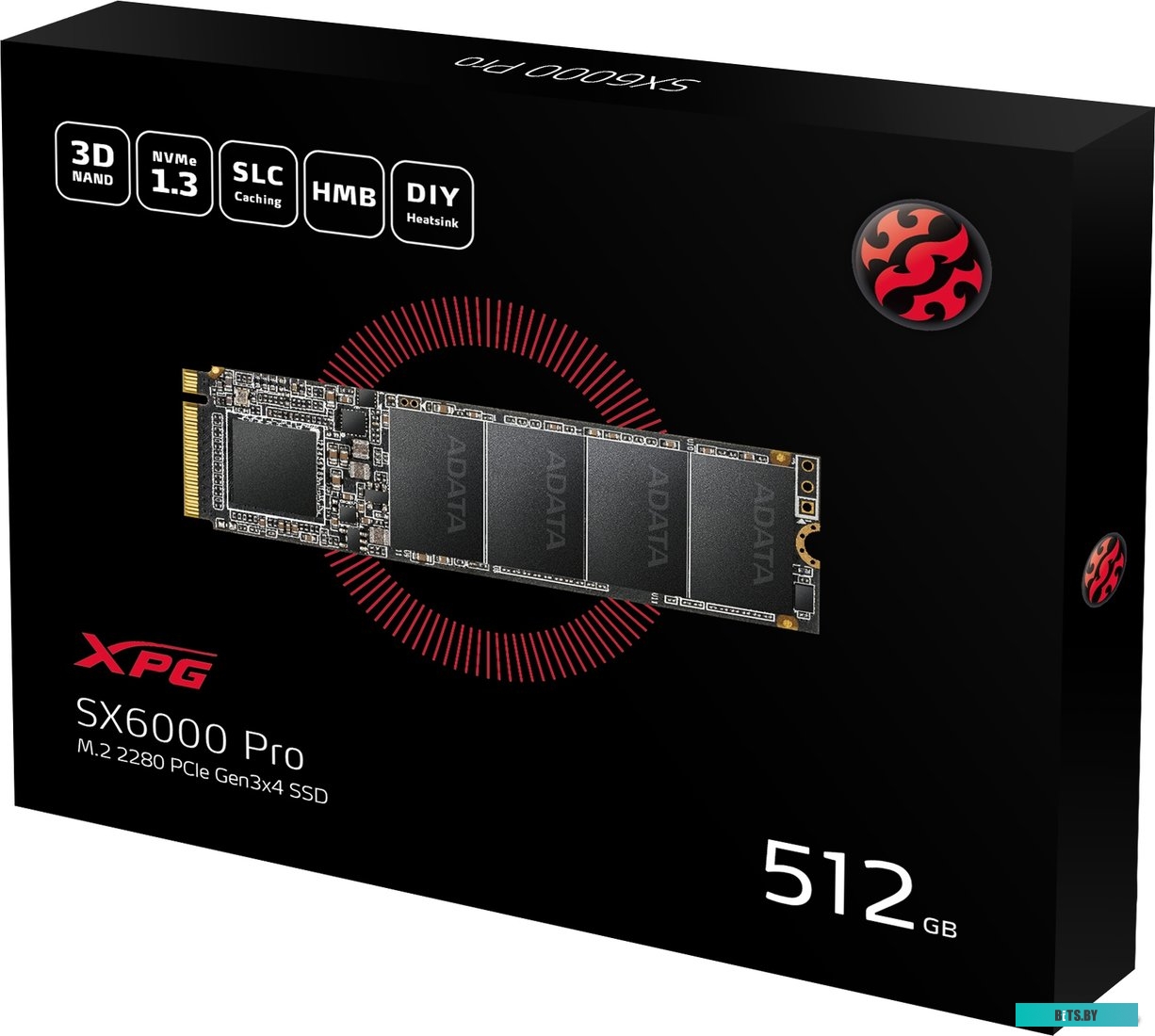 SSD Накопитель ADATA XPG SX6000 Pro 512GB ASX6000PNP-512GT-C