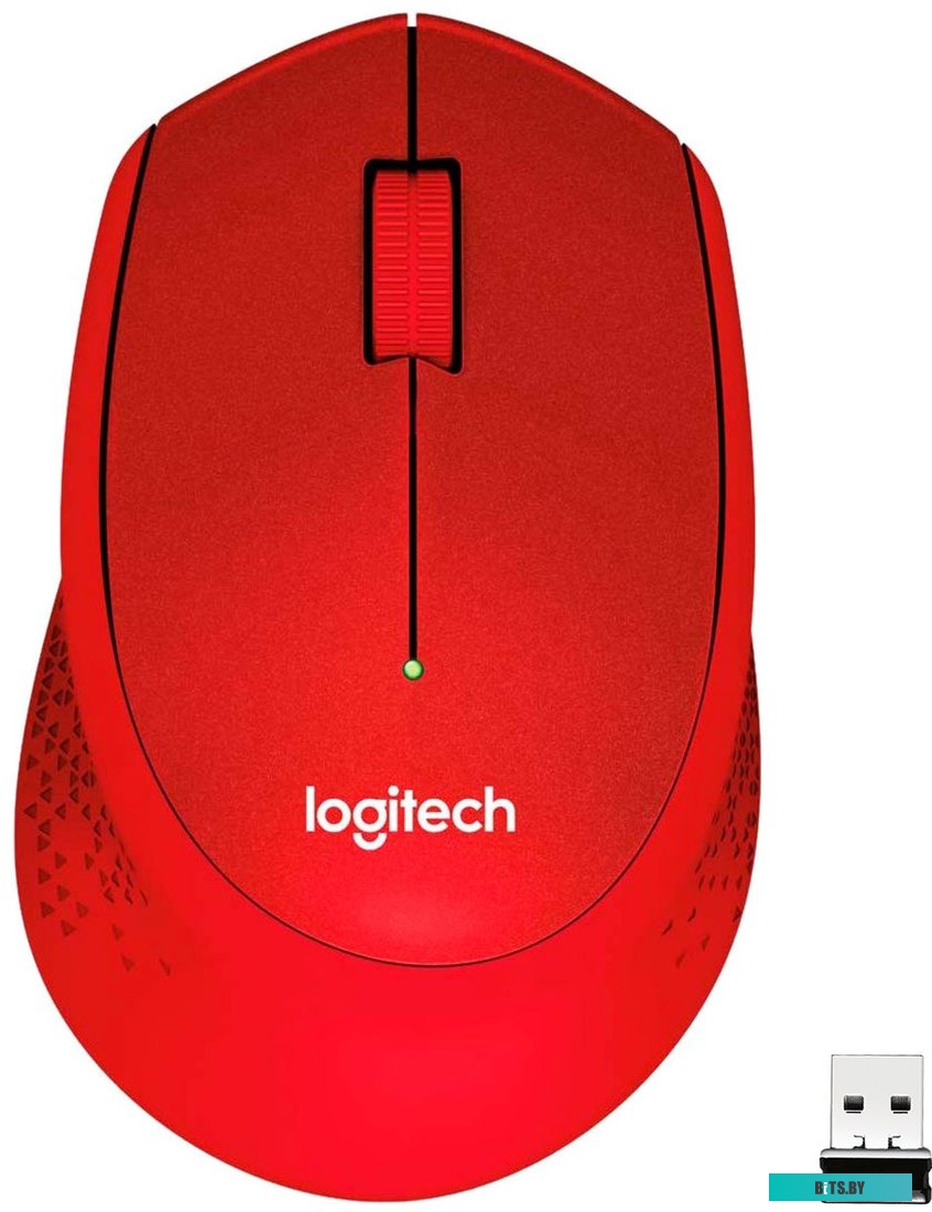 Мышь Logitech M330 Silent Plus (красный) <910-004911>