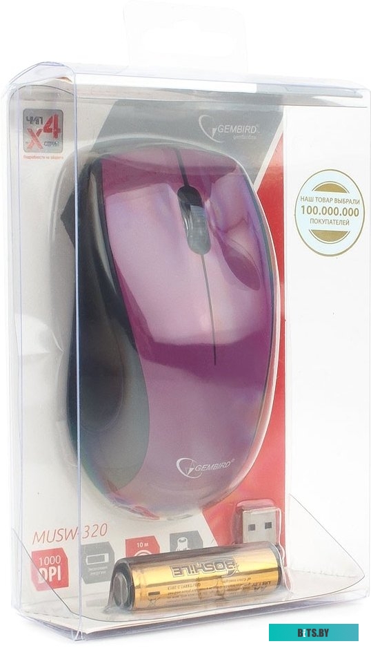 Мышь Gembird MUSW-320-P