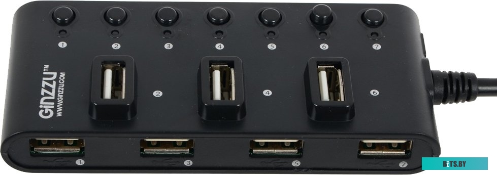 USB-хаб Ginzzu GR-487UB