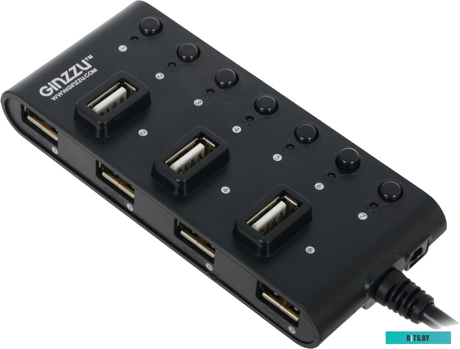 USB-хаб Ginzzu GR-487UB