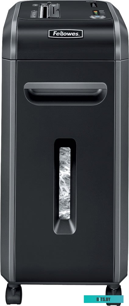 Шредер Fellowes® Powershred® FS-46910 99Ci, DIN P-4, 4х38 мм, 17 лст., 34 лтр., 100% Jam Proof™, SafeSense™, уничт.: скобы, пл.карты, скрепки, CD