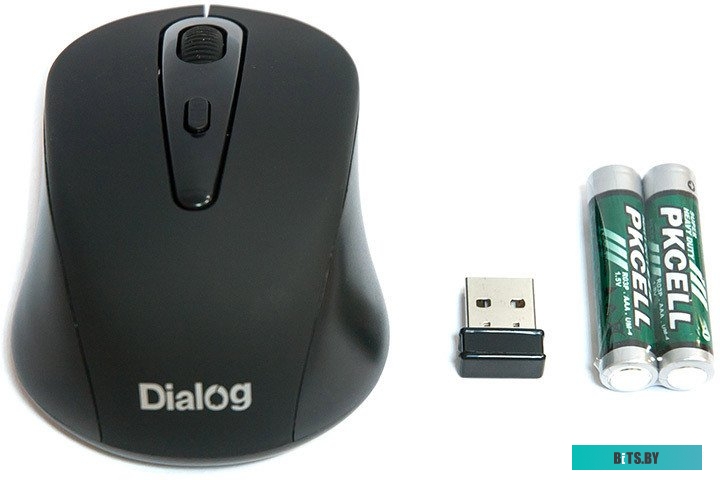 Мышь MROP-05U BLACK Dialog 2.4G Optical - 3 кнопки + ролик прокрутки, USB