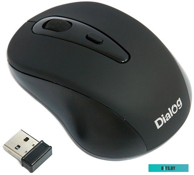 Мышь MROP-05U BLACK Dialog 2.4G Optical - 3 кнопки + ролик прокрутки, USB
