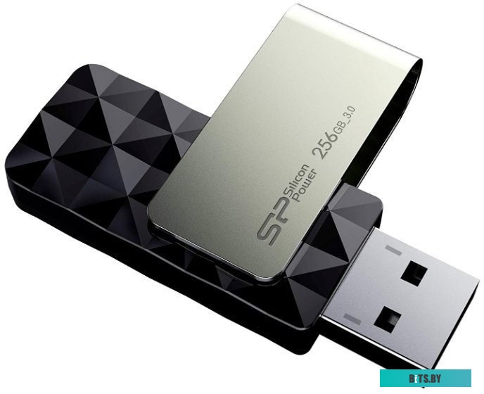 USB накопитель (Флешка) Silicon Power Blaze B30 256GB (черный) <SP256GBUF3B30V1K>