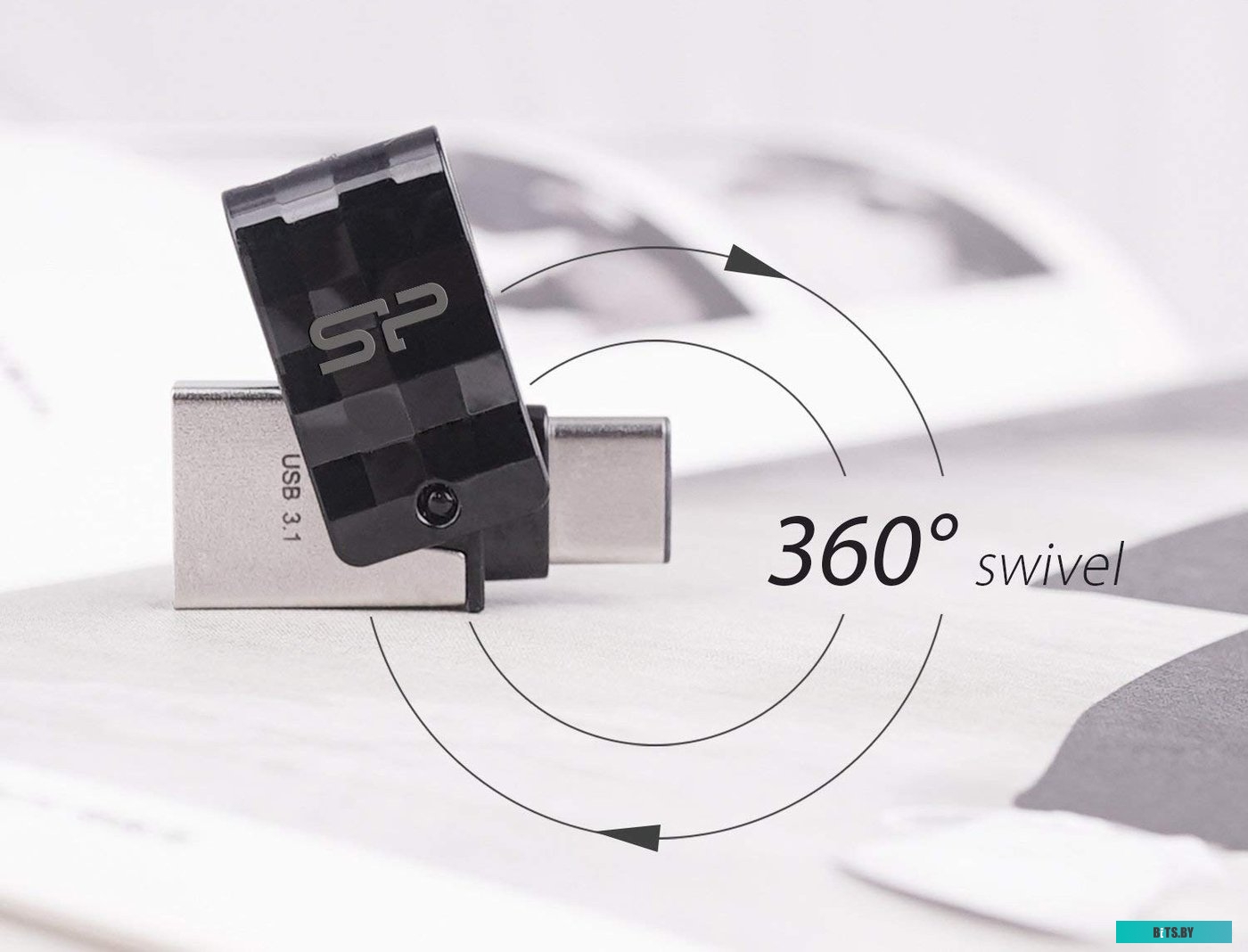 USB накопитель (Флешка) Silicon Power Mobile C31 64GB (черный) <SP064GBUC3C31V1K>