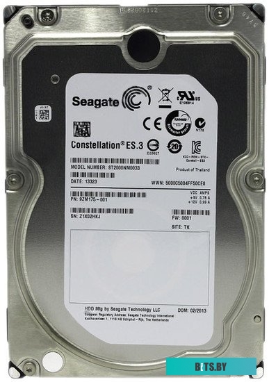 Серверный жесткий диск Seagate Constellation ES.3 2TB (ST2000NM0033)