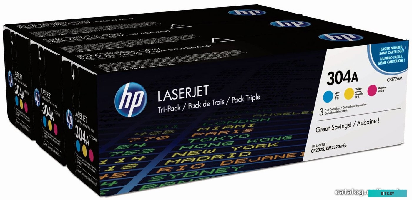 Картридж HP 304A 3-pack (CF372AM)