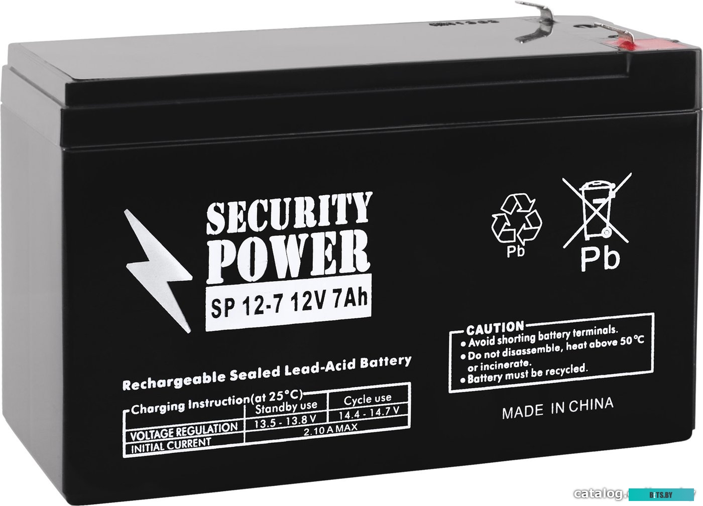 Аккумулятор для ИБП Security power SP 12-7 F1 (12В/7 А·ч) <7460>