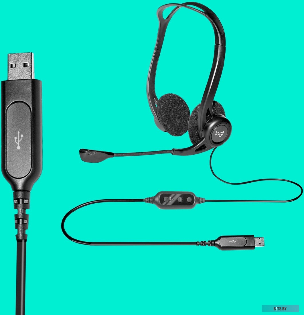 Офисная гарнитура Logitech PC Headset 960 USB <981-000100>