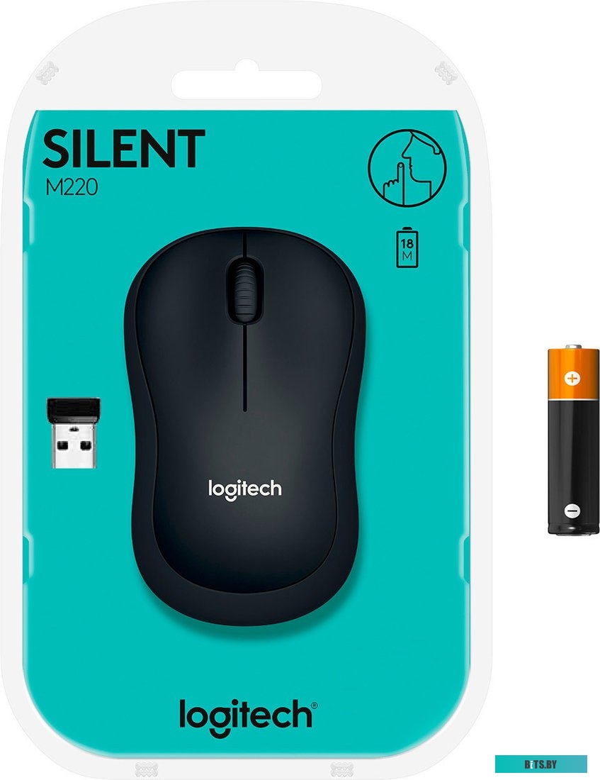 Мышь Logitech M220 Silent (темно-серый) [910-004878]