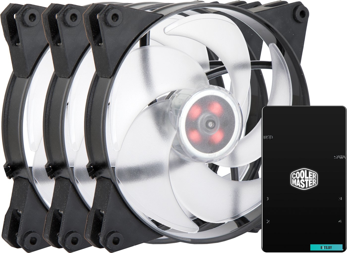 Кулер Cooler Master MasterFan Pro 140 Air Pressure RGB (с контроллером) <MFY-P4DC-153PC-R1>
