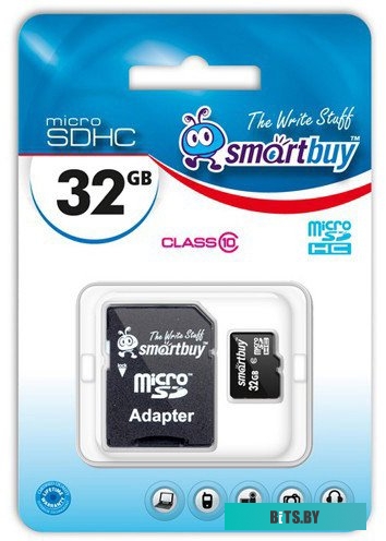 Карта памяти SmartBuy microSDHC Class 10 32GB (SB32GBSDCL10-01)