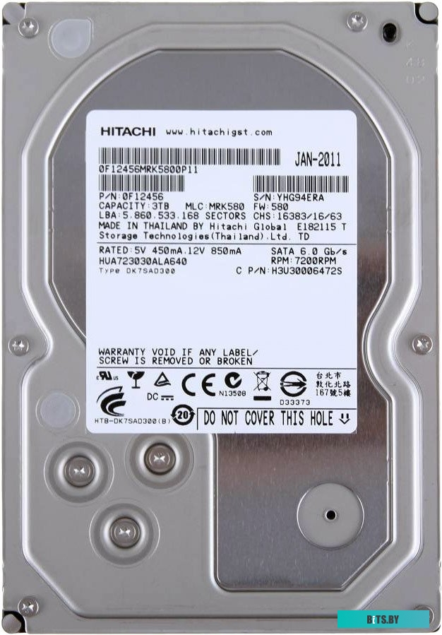 3TB Hitachi HUA723030ALA640 (SATA3-600)