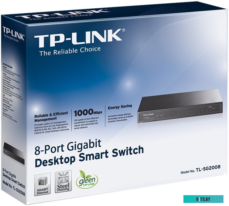 Коммутатор TP-Link TL-SG2008