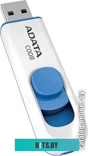 USB накопитель (Флешка) ADATA C008 White+Blue 64 Гб (AC008-64G-RWE)