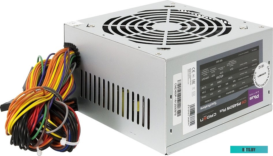 Блок питания 450W CROWN CM-PS450W smart 120mm FAN, SATA*2, PATA(big Molex)*3 OEM