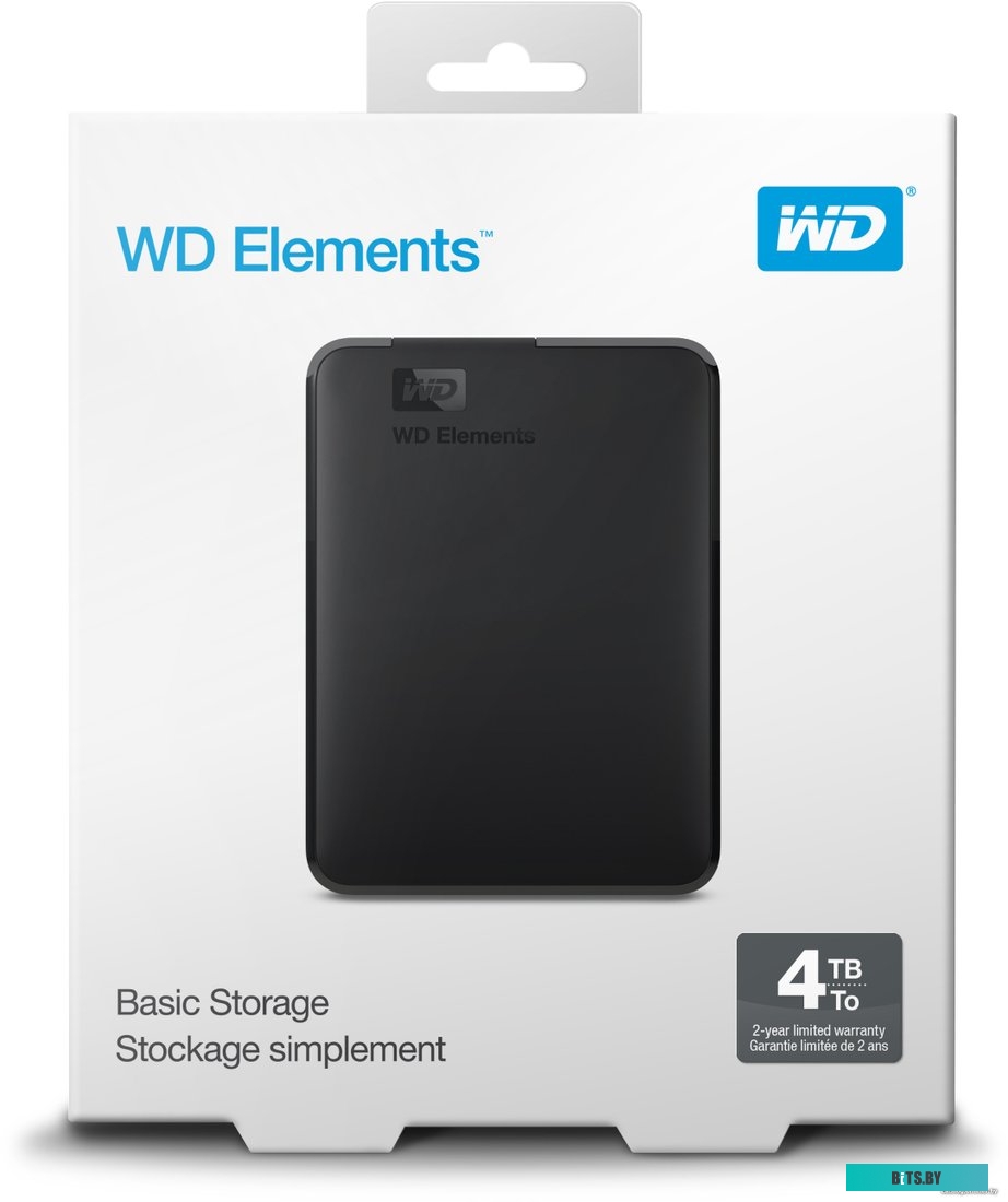 Внешний жесткий диск Western Digital Elements Portable 4TB WDBU6Y0040BBK
