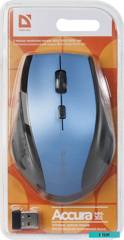 Мышь Defender Accura MM-365 (синий) <52366>