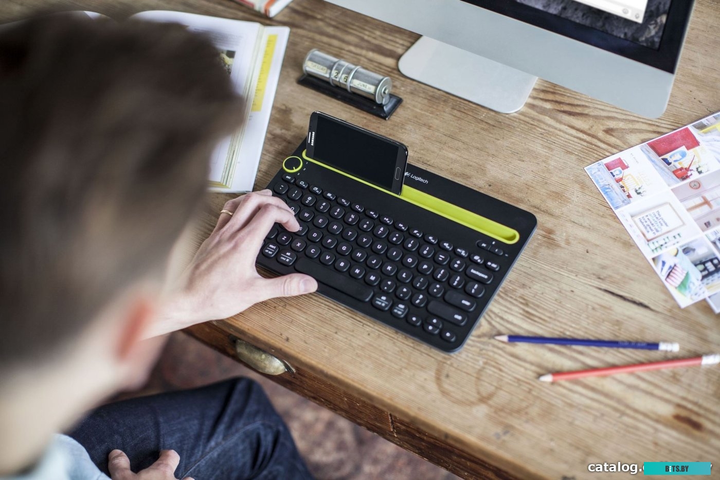Клавиатура Logitech Bluetooth Multi-Device Keyboard K480 (черный) <920-006368>