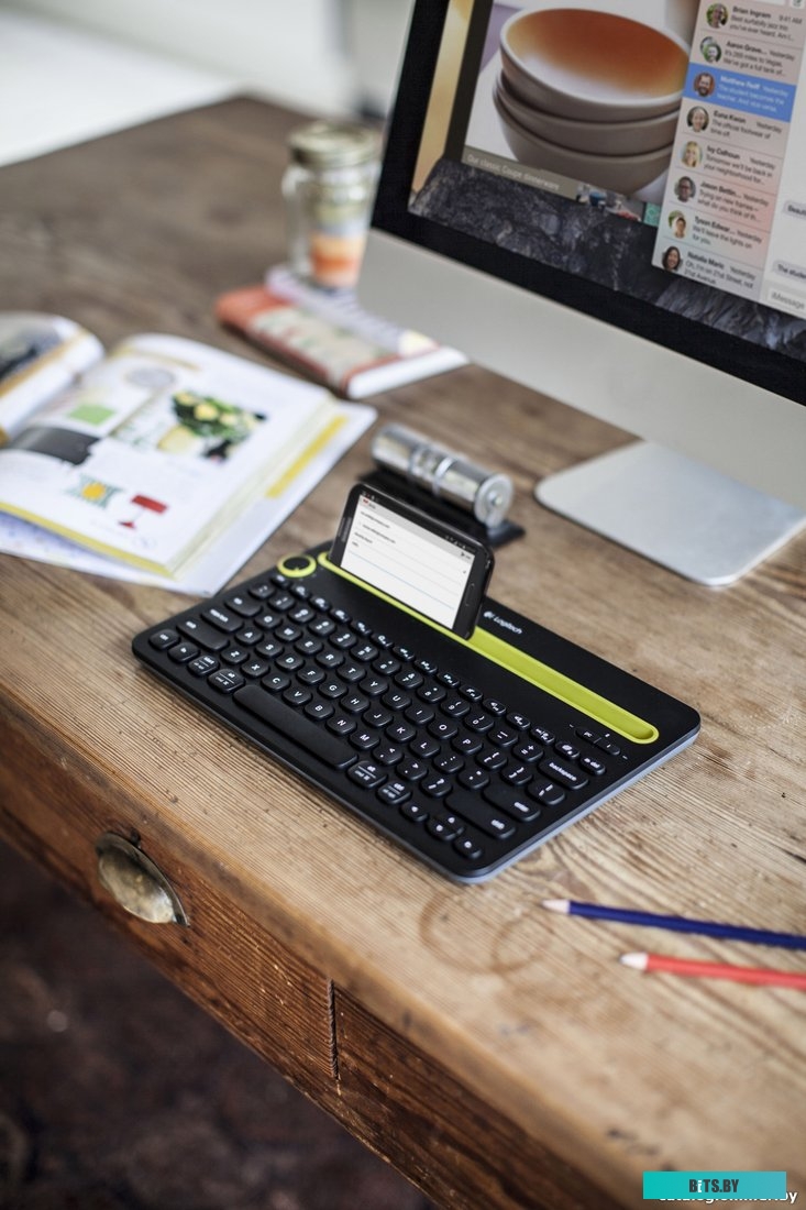 Клавиатура Logitech Bluetooth Multi-Device Keyboard K480 (черный) <920-006368>
