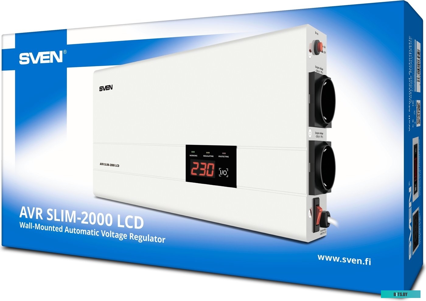 Стабилизатор напряжения Sven AVR SLIM-2000 LCD <SV-013950>