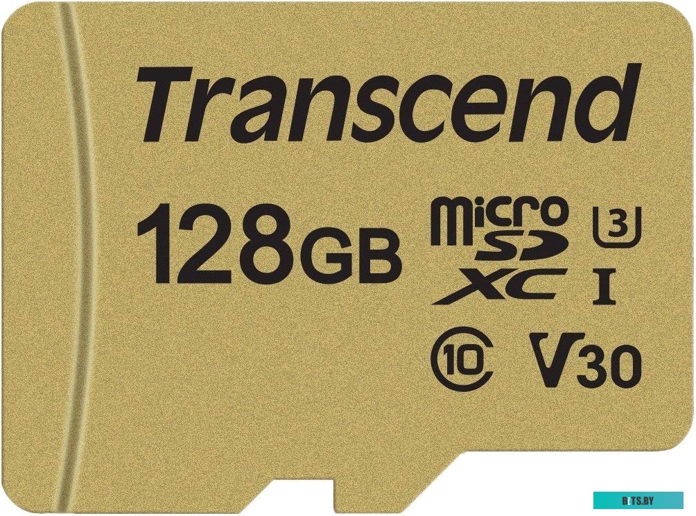Карта памяти Transcend microSDXC 500S 128GB + адаптер <TS128GUSD500S>