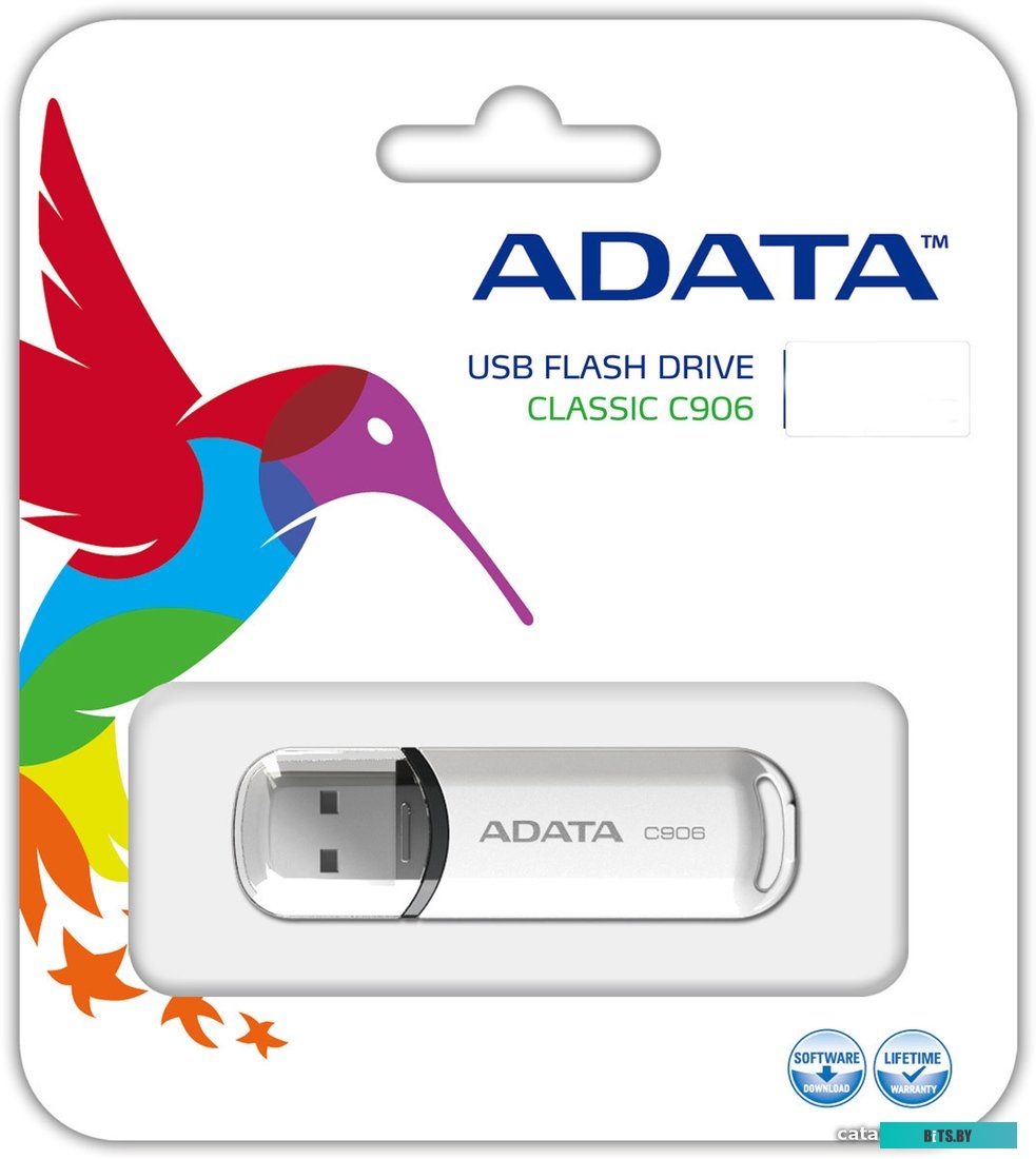 USB накопитель (Флешка) ADATA C906 32 Гб White (AC906-32G-RWH)